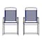 Flash Furniture Navy Folding Sling Patio Chairs with Armrests, 2PK 2-GM-SC098-NV-GG - alternate 8